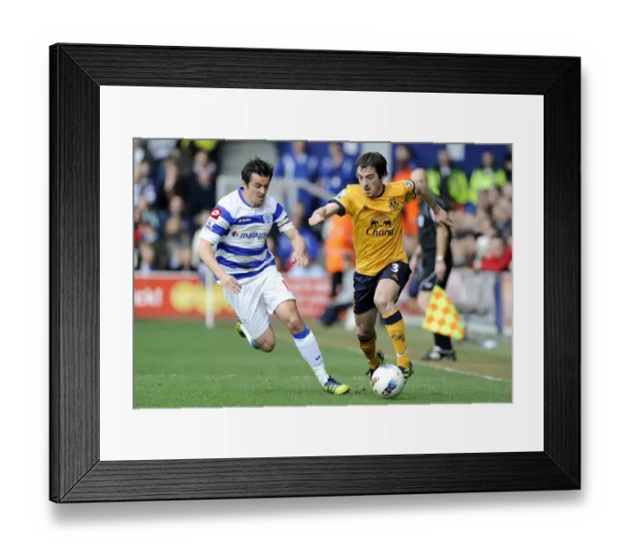 Framed Print : Battling for the Ball: Joey Barton vs. Leighton Baines - Everton vs. Queens Park Rangers, Barclays Premier League (03 March 2012, Loftus Road) Framed Print : Battling for the Ball: Joey Barton vs. Leighton Baines - Everton vs. Queens Park Rangers, Barclays Premier League (03 March 2012, Loftus Road)