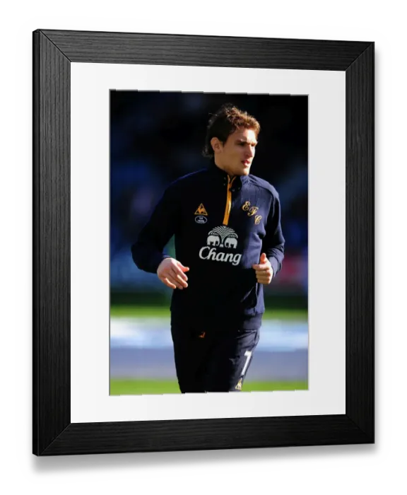 Framed Print : Everton's Nikica Jelavic Gears Up for Premier League Showdown against Queens Park Rangers (03 March 2012) Framed Print : Everton's Nikica Jelavic Gears Up for Premier League Showdown against Queens Park Rangers (03 March 2012)