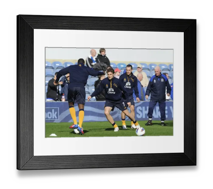 Framed Print : Everton FC: Nikica Jelavic and Team Prepare for Queens Park Rangers Showdown (BPL, 03 March 2012)