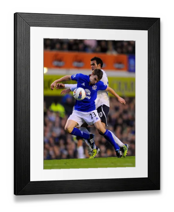 Framed Print : Battle at Goodison Park: Sandro vs. Coleman - Premier League Clash (10 March 2012)