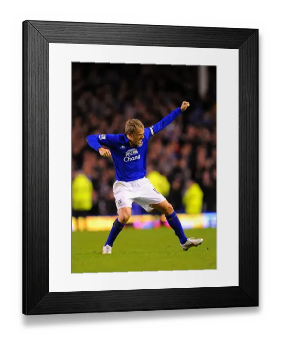 Framed Print : Phil Neville's Triumphant Moment: Everton 1-0 Tottenham Hotspur (BPL 2012) Framed Print : Phil Neville's Triumphant Moment: Everton 1-0 Tottenham Hotspur (BPL 2012)