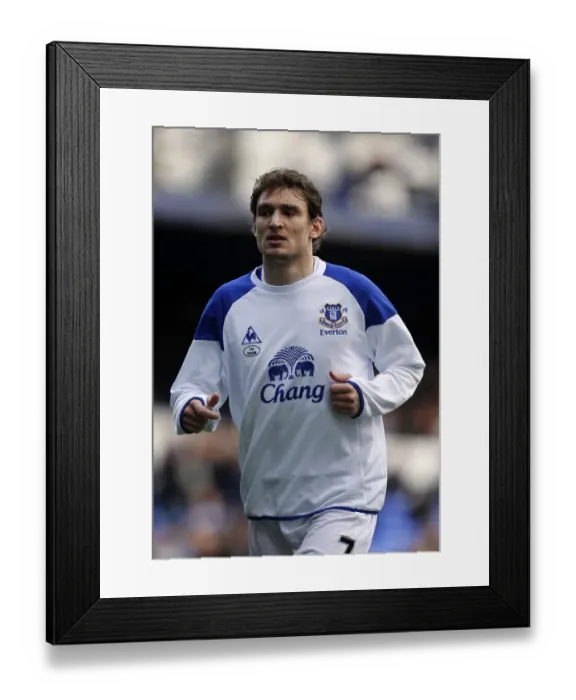 Framed Print : Jelavic's Thrilling Strike: Everton vs. Tottenham Hotspur, Barclays Premier League, Goodison Park (10 March 2012)
