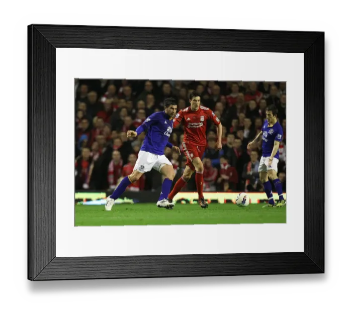 Framed Print : Intense Rivalry: Kelly vs. Stracqualursi - Premier League Showdown: Liverpool vs. Everton (13 March 2012)