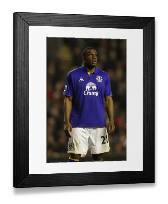 Framed Print : Everton vs. Liverpool: Clash at Anfield - Victor Anichebe, Everton (13 March 2012) Framed Print : Everton vs. Liverpool: Clash at Anfield - Victor Anichebe, Everton (13 March 2012)