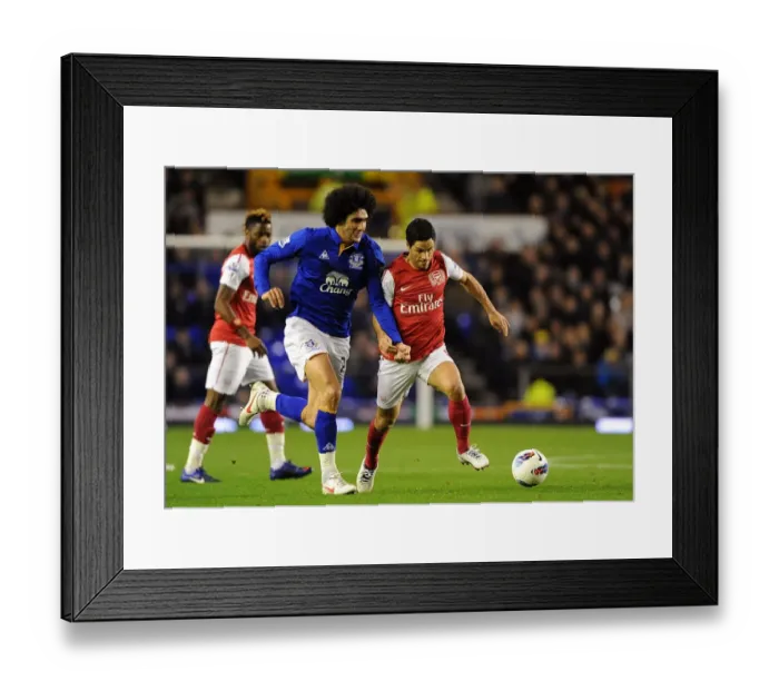 Framed Print : Battle for the Ball: Fellaini vs. Arteta - Everton vs. Arsenal, Premier League Rivalry (21 March 2012, Goodison Park) Framed Print : Battle for the Ball: Fellaini vs. Arteta - Everton vs. Arsenal, Premier League Rivalry (21 March 2012, Goodison Park)