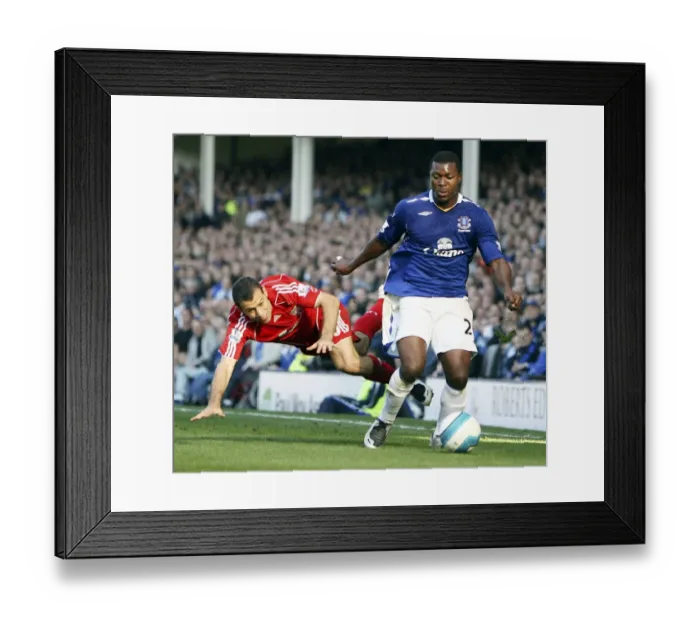 Framed Print : The Intense Rivalry: Mascherano vs Yakubu - Everton vs Liverpool, Premier League 2007 Framed Print : The Intense Rivalry: Mascherano vs Yakubu - Everton vs Liverpool, Premier League 2007