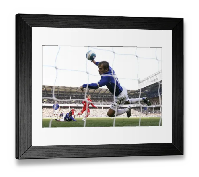 Framed Print : Controversial Handball by Phil Neville: The Penalty Conceded in the Everton vs. Liverpool Derby Framed Print : Controversial Handball by Phil Neville: The Penalty Conceded in the Everton vs. Liverpool Derby