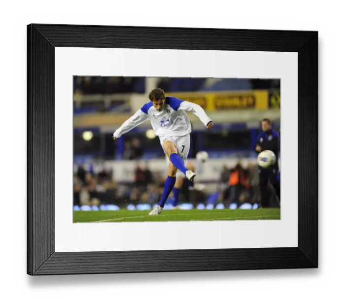 Framed Print : Dramatic Last-Minute Victory: Everton's Jelavic Scores the Winner Against Arsenal (BPL 2012)