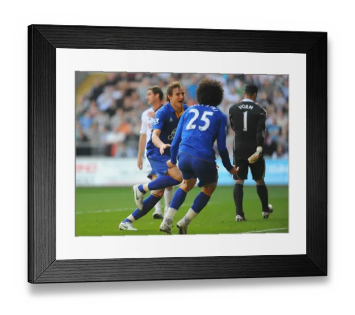 Framed Print : Jelavic Scores His Second: Everton's Victory at Swansea City (Barclays Premier League, 24 March 2012)