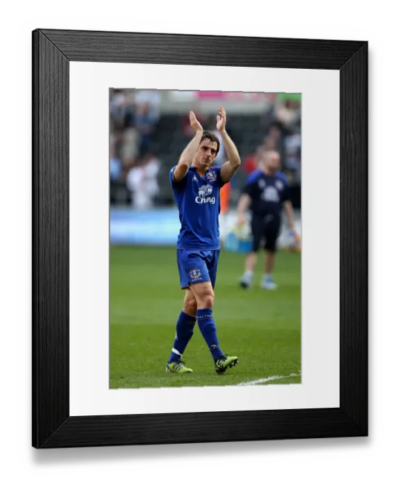 Framed Print : Everton's Triumph at Swansea: Leighton Baines Celebrates Victory (BPL 2011-2012) Framed Print : Everton's Triumph at Swansea: Leighton Baines Celebrates Victory (BPL 2011-2012)