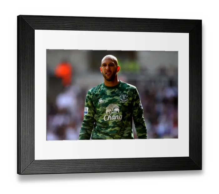 Framed Print : Tim Howard in Action: Everton vs Swansea City, Barclays Premier League (24 March 2012)