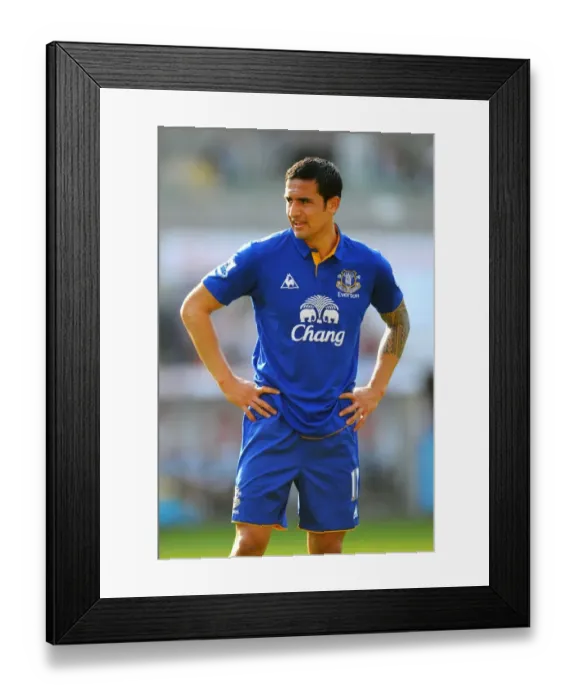 Framed Print : Tim Cahill's Thunderbolt: Everton's Epic Victory Over Swansea City in the Barclays Premier League (24 March 2012, Liberty Stadium) Framed Print : Tim Cahill's Thunderbolt: Everton's Epic Victory Over Swansea City in the Barclays Premier League (24 March 2012, Liberty Stadium)