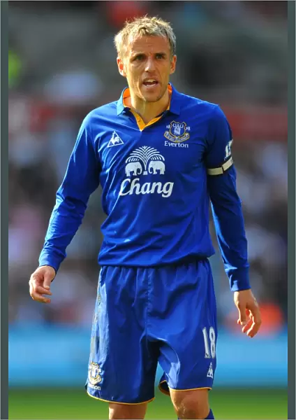 Phil Neville Leads Everton at Swansea City's Liberty Stadium (24 March 2012)