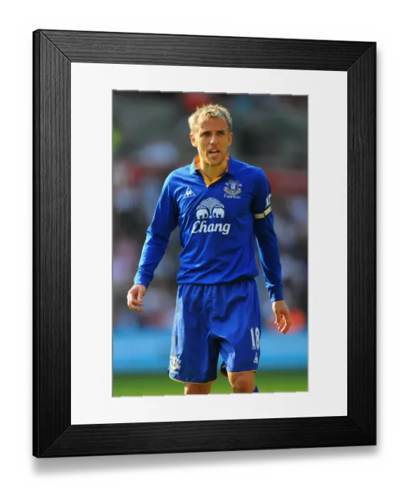 Framed Print : Phil Neville Leads Everton at Swansea City's Liberty Stadium (24 March 2012) Framed Print : Phil Neville Leads Everton at Swansea City's Liberty Stadium (24 March 2012)