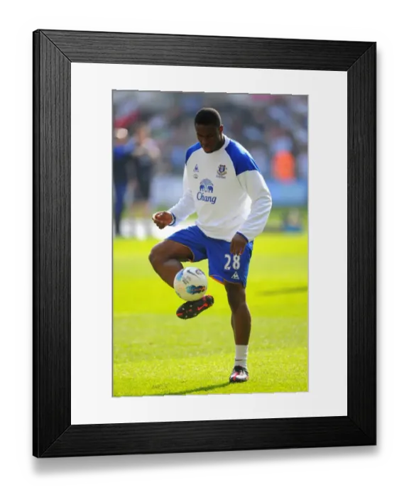 Framed Print : Victor Anichebe's Thriller: Everton's Unforgettable Win Against Swansea City (BPL, 24 March 2012)