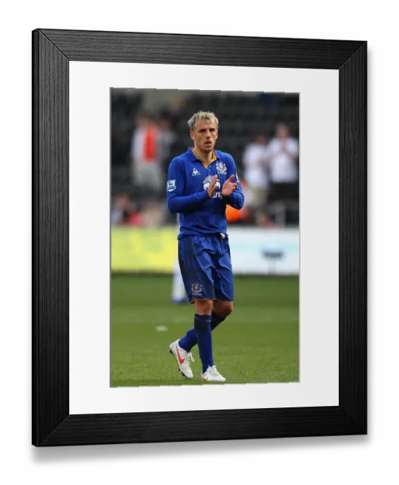 Framed Print : Phil Neville Leads Everton at Swansea City in Barclays Premier League (24 March 2012) Framed Print : Phil Neville Leads Everton at Swansea City in Barclays Premier League (24 March 2012)