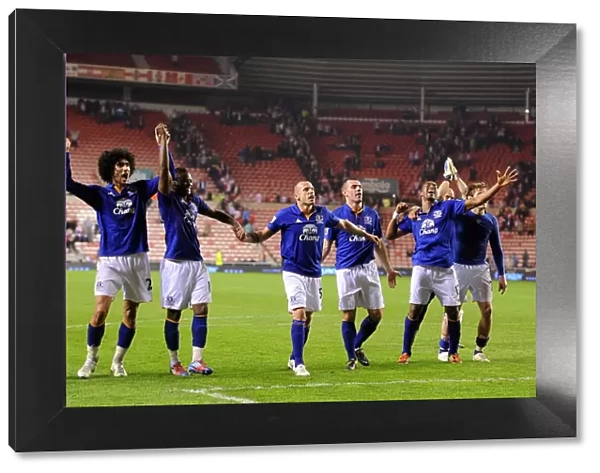 Everton FC: Triumphant Celebration at Stadium of Light after FA Cup Victory over Sunderland (March 2012)