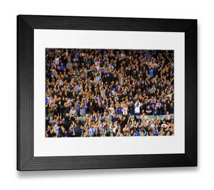 Framed Print : Everton Faithful: Unwavering Support in the FA Cup Sixth Round Replay - Everton vs Sunderland (Stadium of Light, 27 March 2012)