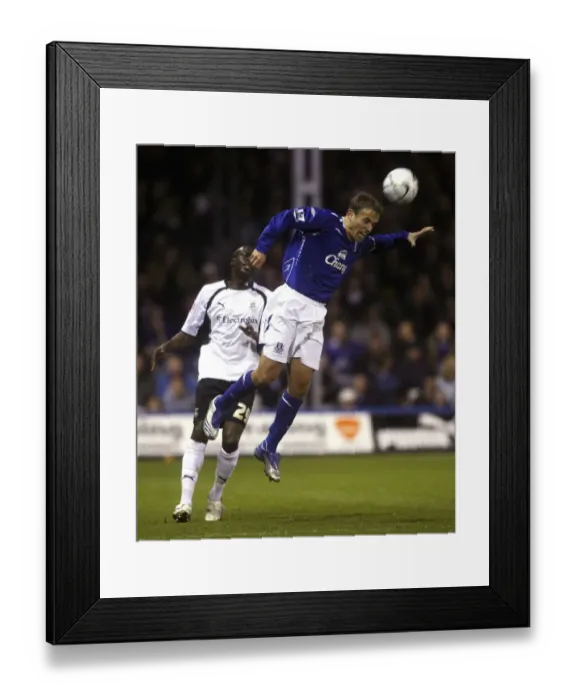 Framed Print : Phil Neville vs Paul Furlong: Everton vs Luton Town Carling Cup Showdown, 2007 Framed Print : Phil Neville vs Paul Furlong: Everton vs Luton Town Carling Cup Showdown, 2007
