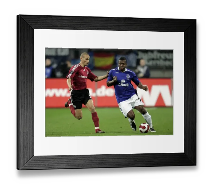 Framed Print : Football - FC Nurnberg v Everton UEFA Cup Group Stage - Second Round Matchday Two Group A - EasyCredit-Stadion, Nurnberg, Germany - 8 / 11 / 07 Evertons Yakubu in action with Nurnbergs Peer Kluge (L) Mandatory Credit: Action Images / Keith Framed Print : Football - FC Nurnberg v Everton UEFA Cup Group Stage - Second Round Matchday Two Group A - EasyCredit-Stadion, Nurnberg, Germany - 8 / 11 / 07 Evertons Yakubu in action with Nurnbergs Peer Kluge (L) Mandatory Credit: Action Images / Keith