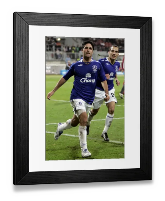 Framed Print : Mikel Arteta's Historic Goal: Everton's First in UEFA Cup Win Against FC Nurnberg (8 / 11 / 07) Framed Print : Mikel Arteta's Historic Goal: Everton's First in UEFA Cup Win Against FC Nurnberg (8 / 11 / 07)