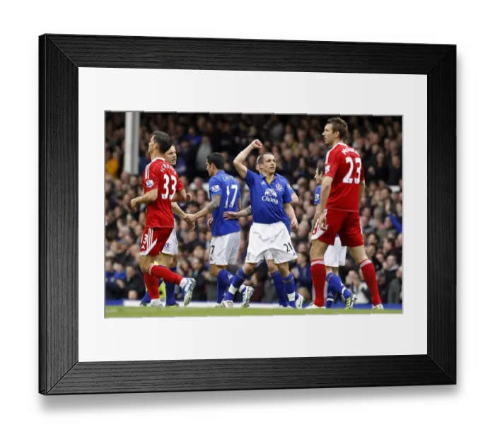 Framed Print : Osman's Opener: Everton's Triumph over West Bromwich Albion in Premier League (31 March 2012, Goodison Park)