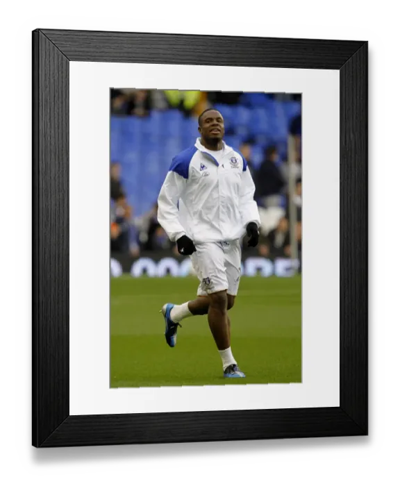 Framed Print : Victor Anichebe's Thrilling Goal Celebration vs. West Bromwich Albion (Everton FC, BPL 2011-12)