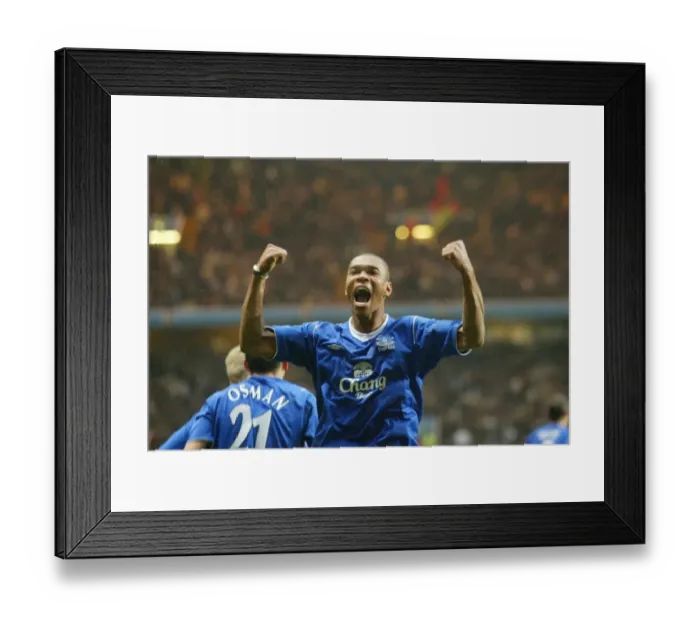 Framed Print : Everton's Triumph: A. Villa 1-3 (February 26, 2005) Framed Print : Everton's Triumph: A. Villa 1-3 (February 26, 2005)