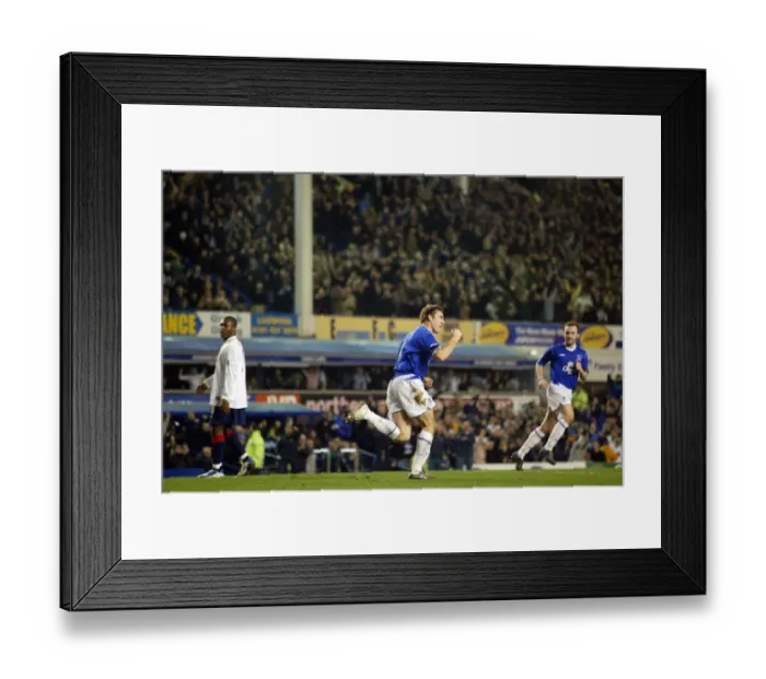 Framed Print : Everton's Glory: Everton 2-1 Portsmouth (04-01-05)