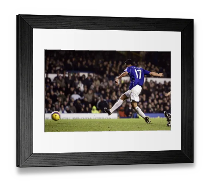 Framed Print : Tim Cahill Scores Everton's Fourth Goal: Everton 4-0 Sunderland, Barclays Premier League, Goodison Park, 24 / 11 / 07 Framed Print : Tim Cahill Scores Everton's Fourth Goal: Everton 4-0 Sunderland, Barclays Premier League, Goodison Park, 24 / 11 / 07