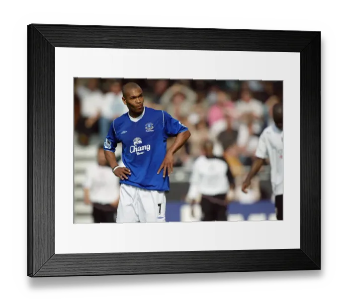 Framed Print : Marcus Bent in Everton FC Kit Framed Print : Marcus Bent in Everton FC Kit