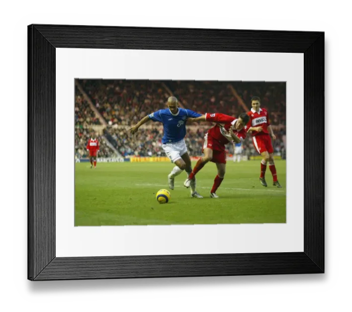 Framed Print : M brough 1 Everton 1 16-01-05 Framed Print : M brough 1 Everton 1 16-01-05