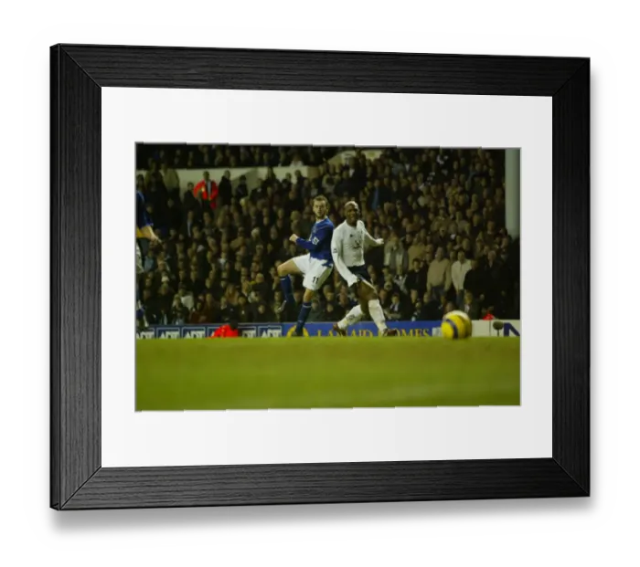 Framed Print : Spurs Thrilling 5-2 Victory Over Everton: A Memorable Moment from the 2004-05 Season Framed Print : Spurs Thrilling 5-2 Victory Over Everton: A Memorable Moment from the 2004-05 Season