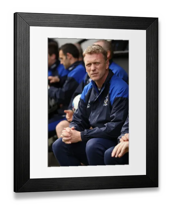 Framed Print : David Moyes Leads Everton at Carrow Road Against Norwich City in the Barclays Premier League (07 April 2012) Framed Print : David Moyes Leads Everton at Carrow Road Against Norwich City in the Barclays Premier League (07 April 2012)