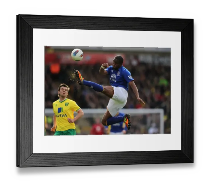 Framed Print : Everton's Sylvain Distin Saves the Day: Clearing the Ball Against Norwich City (April 2012) Framed Print : Everton's Sylvain Distin Saves the Day: Clearing the Ball Against Norwich City (April 2012)