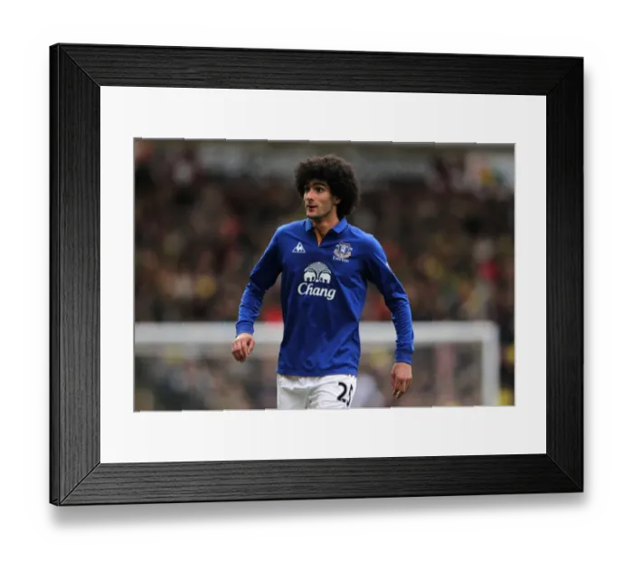 Framed Print : Marouane Fellaini: Thunderous Performance at Carrow Road - Everton vs. Norwich City (07 April 2012) Framed Print : Marouane Fellaini: Thunderous Performance at Carrow Road - Everton vs. Norwich City (07 April 2012)