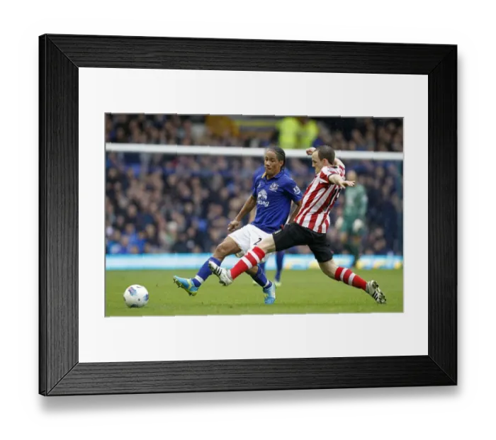 Framed Print : Battle for the Ball: Pienaar vs. Vaughan - Everton vs. Sunderland, Premier League Rivalry (09 April 2012) Framed Print : Battle for the Ball: Pienaar vs. Vaughan - Everton vs. Sunderland, Premier League Rivalry (09 April 2012)