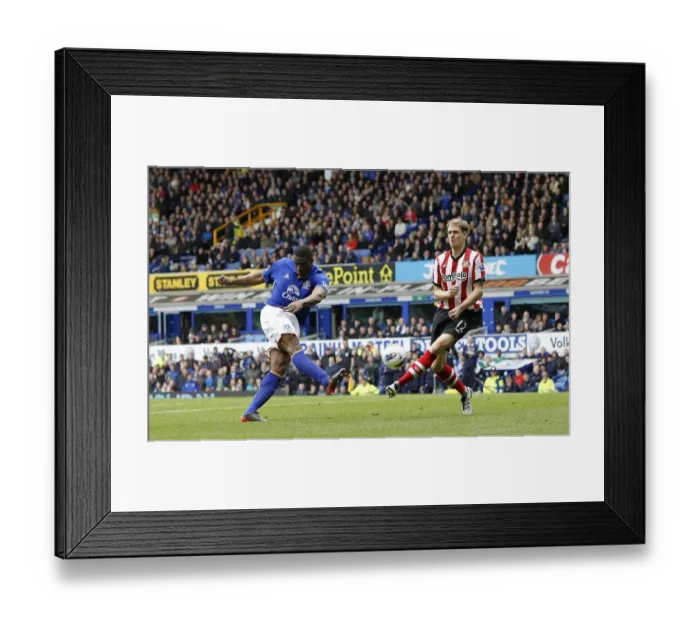 Framed Print : Anichebe's Brace: Everton's Victor Scores Fourth Goal in Thrilling 4-1 Victory Over Sunderland (April 9, 2012, Barclays Premier League) Framed Print : Anichebe's Brace: Everton's Victor Scores Fourth Goal in Thrilling 4-1 Victory Over Sunderland (April 9, 2012, Barclays Premier League)