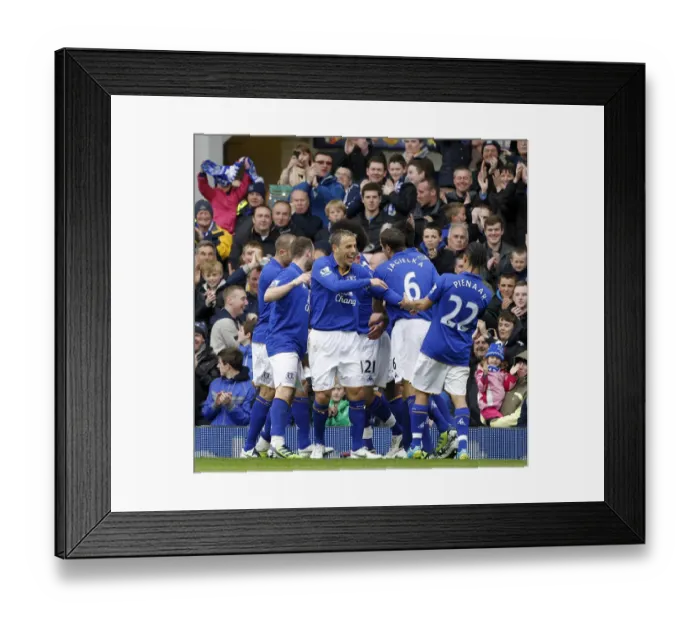 Framed Print : Magaye Gueye Scores the Opener: Everton's Thrilling Victory Against Sunderland (09 April 2012, Barclays Premier League) Framed Print : Magaye Gueye Scores the Opener: Everton's Thrilling Victory Against Sunderland (09 April 2012, Barclays Premier League)