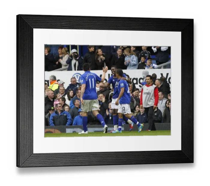 Framed Print : Magaye Gueye Scores First Everton Goal: A Triumphant Moment at Goodison Park Against Sunderland (09.04.2012) Framed Print : Magaye Gueye Scores First Everton Goal: A Triumphant Moment at Goodison Park Against Sunderland (09.04.2012)