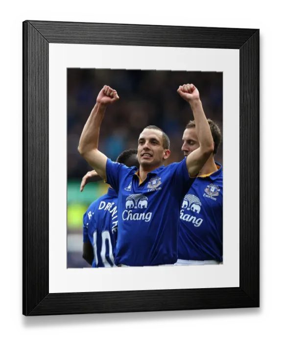 Framed Print : Everton's Triumphant Triple: Osman's Goal Celebration (09.04.2012 vs. Sunderland, Goodison Park) Framed Print : Everton's Triumphant Triple: Osman's Goal Celebration (09.04.2012 vs. Sunderland, Goodison Park)