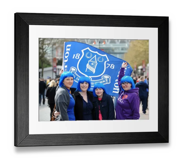 Framed Print : Everton Faithful Unite at Wembley: Everton vs. Liverpool - FA Cup Semi-Final Showdown Framed Print : Everton Faithful Unite at Wembley: Everton vs. Liverpool - FA Cup Semi-Final Showdown