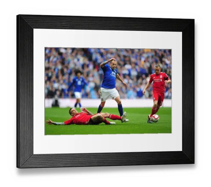Framed Print : Agger Denies Heitinga: Intense Rivalry at the FA Cup Semi-Final - Liverpool vs. Everton (2012) Framed Print : Agger Denies Heitinga: Intense Rivalry at the FA Cup Semi-Final - Liverpool vs. Everton (2012)