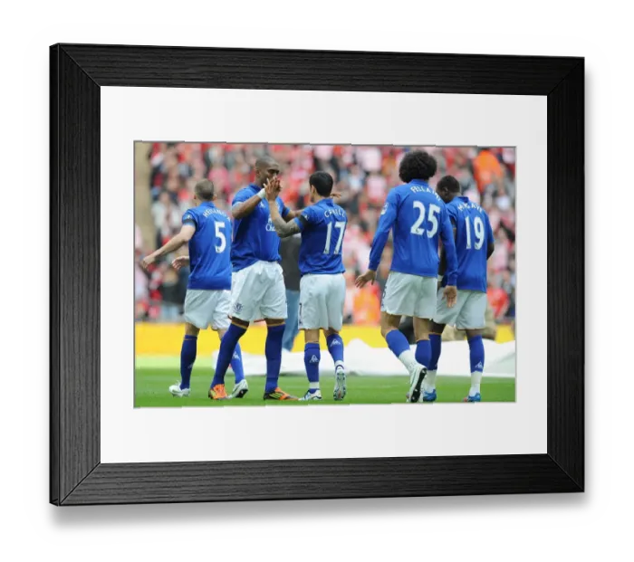 Framed Print : Everton's Distin and Cahill: United in Determination Ahead of FA Cup Semi-Final Clash with Liverpool (April 14, 2012) Framed Print : Everton's Distin and Cahill: United in Determination Ahead of FA Cup Semi-Final Clash with Liverpool (April 14, 2012)