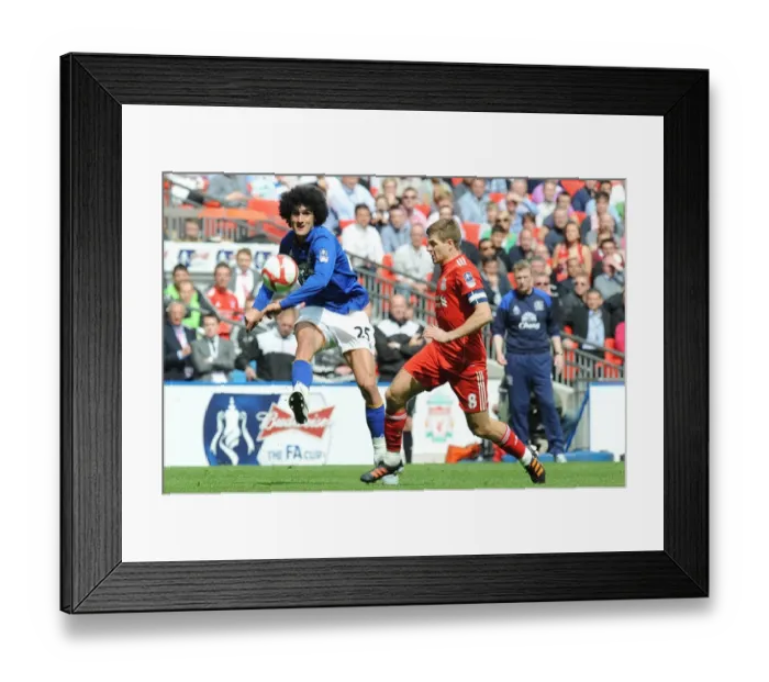 Framed Print : Clash at Wembley: A Battle of Midfield Giants - Steven Gerrard vs. Marouane Fellaini (FA Cup Semi-Final: Liverpool vs. Everton, 14 April 2012) Framed Print : Clash at Wembley: A Battle of Midfield Giants - Steven Gerrard vs. Marouane Fellaini (FA Cup Semi-Final: Liverpool vs. Everton, 14 April 2012)