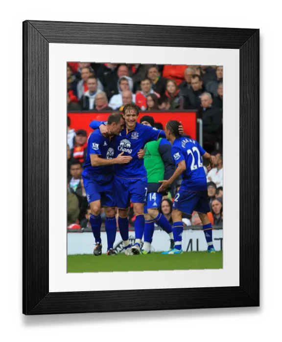 Framed Print : Everton's Jelavic Scores Opening Goal in Epic Showdown Against Manchester United (April 22, 2012) Framed Print : Everton's Jelavic Scores Opening Goal in Epic Showdown Against Manchester United (April 22, 2012)