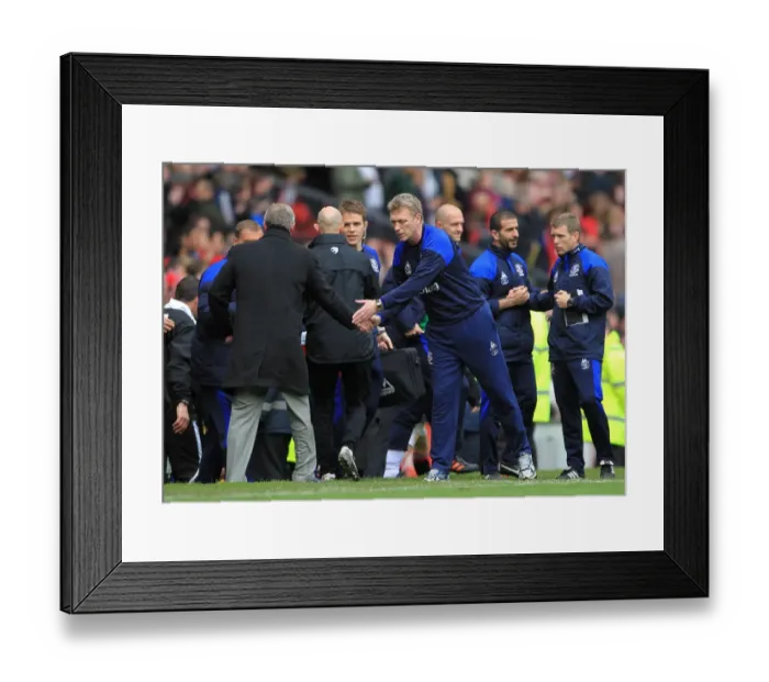 Framed Print : Moyes and Ferguson: A Sporting Handshake - Manchester United vs. Everton (April 2012) Framed Print : Moyes and Ferguson: A Sporting Handshake - Manchester United vs. Everton (April 2012)