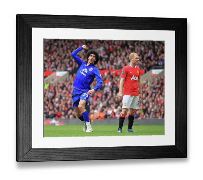 Framed Print : Everton's Unforgettable Double: Fellaini's Brace at Old Trafford (22 April 2012 vs Manchester United) Framed Print : Everton's Unforgettable Double: Fellaini's Brace at Old Trafford (22 April 2012 vs Manchester United)