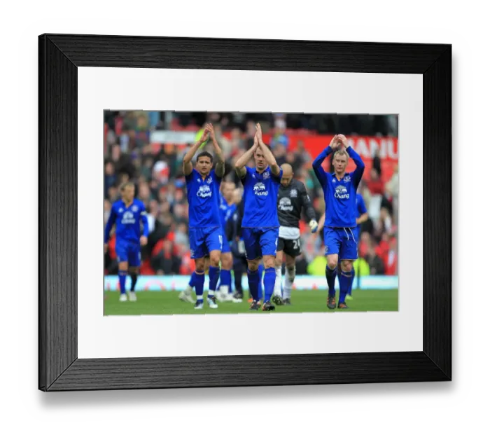 Framed Print : Darron Gibson's Emotional Tribute: Everton's Applause at Old Trafford vs Manchester United (April 2012, Barclays Premier League) Framed Print : Darron Gibson's Emotional Tribute: Everton's Applause at Old Trafford vs Manchester United (April 2012, Barclays Premier League)