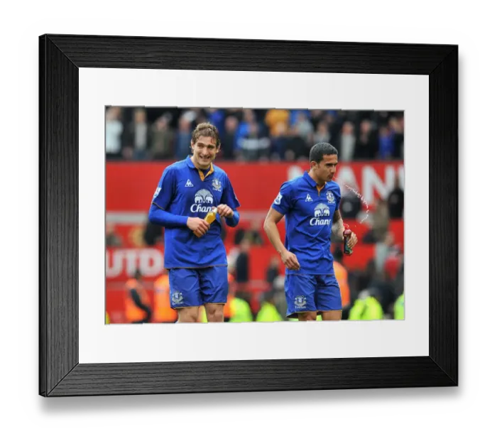 Framed Print : Thrilling Showdown at Old Trafford: Jelavic vs. Cahill - Everton's Battle Against Manchester United's Premier League Rivals (22 April 2012) Framed Print : Thrilling Showdown at Old Trafford: Jelavic vs. Cahill - Everton's Battle Against Manchester United's Premier League Rivals (22 April 2012)